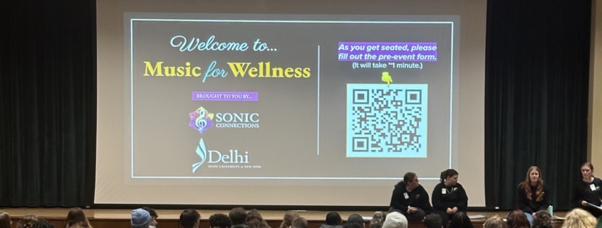 Sonic Connections music and wellness workshop at SUNY Delhi