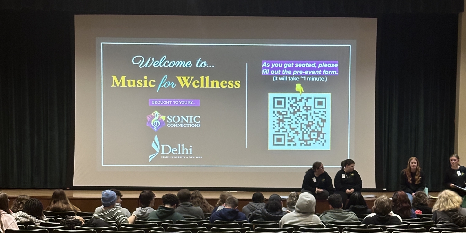 Sonic Connections music and wellness workshop at SUNY Delhi