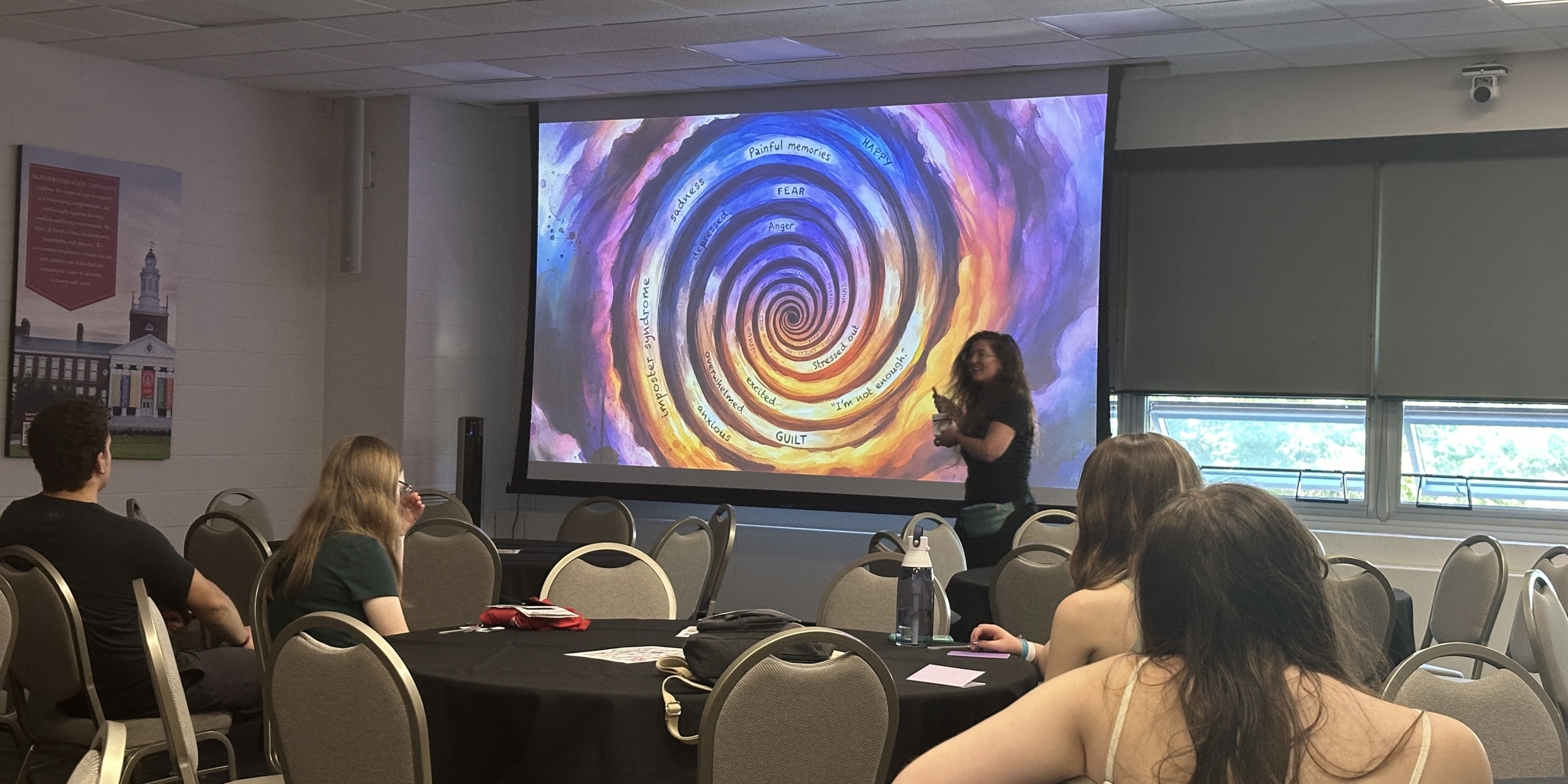 Sonic Connections music and wellness workshop at Bridgewater State University